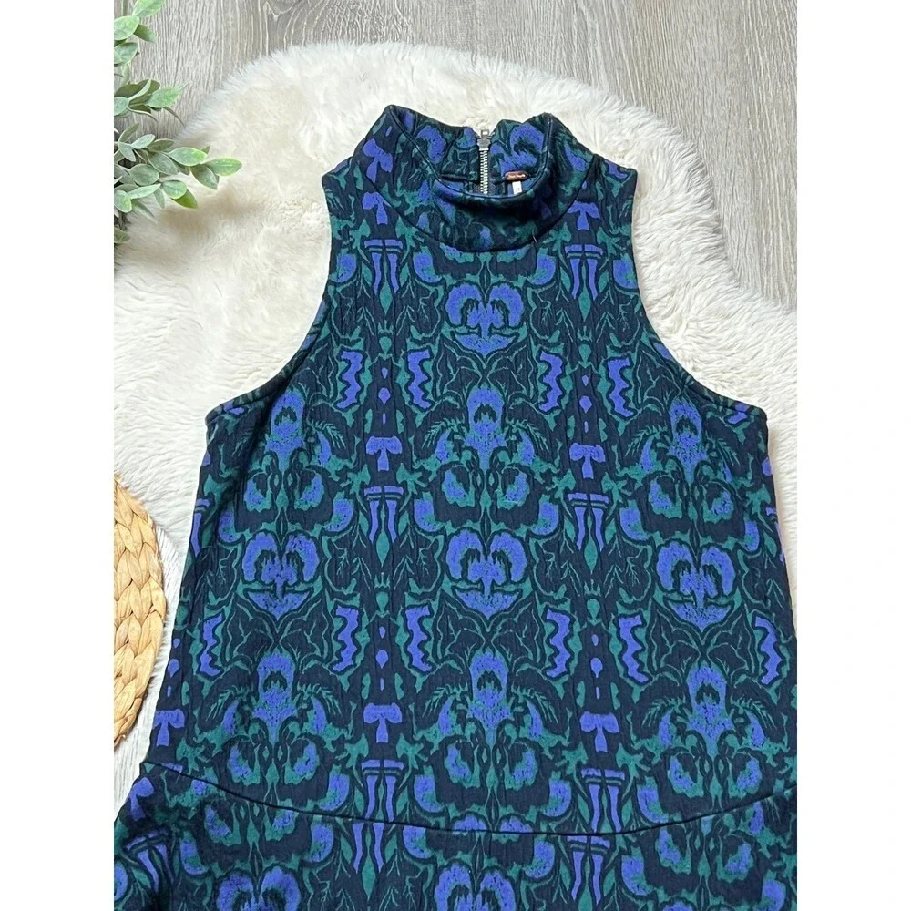 Free People Amelia Knit jacquard mini Dress - sz small